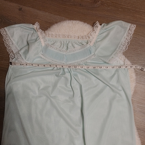 Vintage Maxi Lace Nightgown Size M - Picture 8 of 10